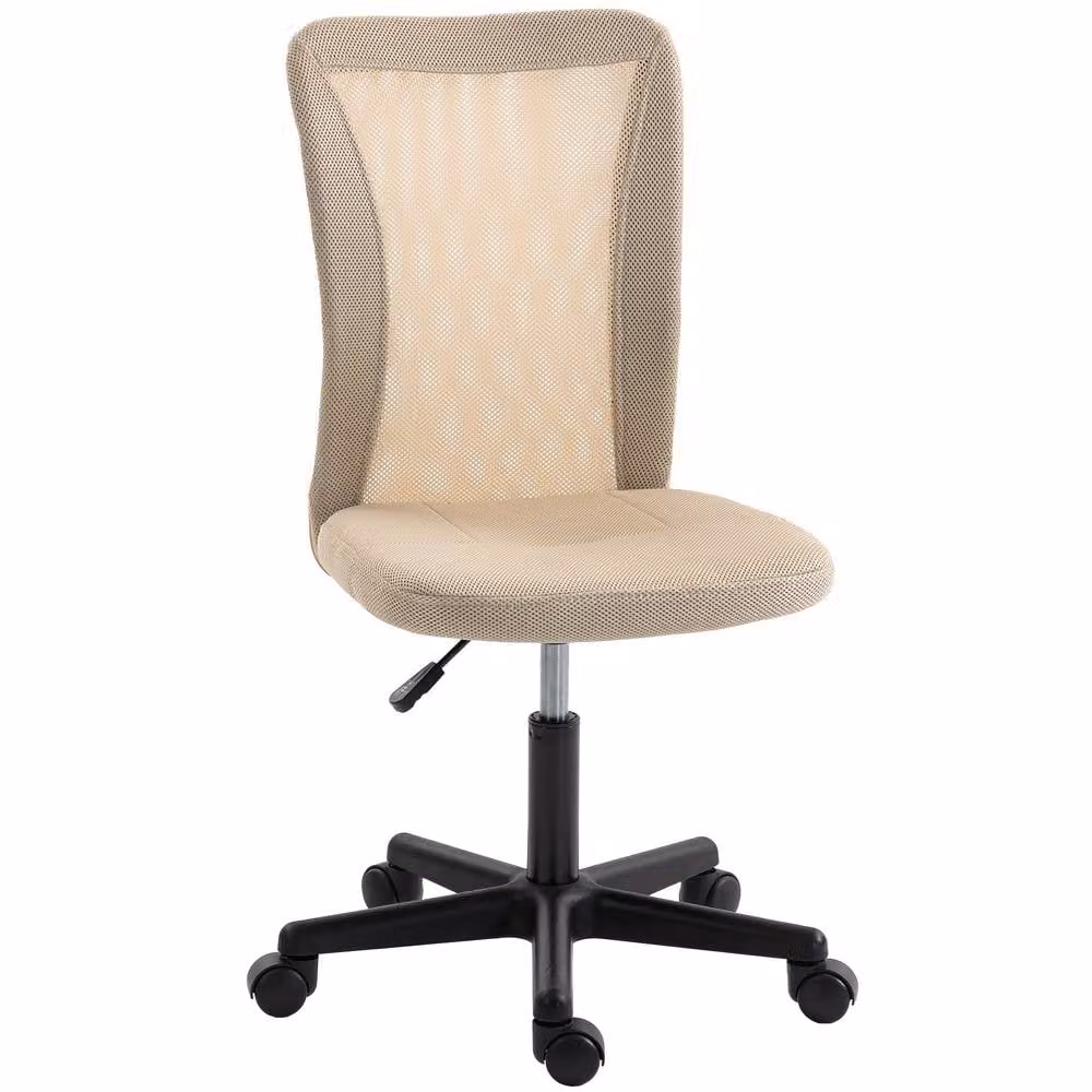 STILVORA Beige Fabric Mesh Task Chair with 360 Degree Swivel and Adjustable Height – 2