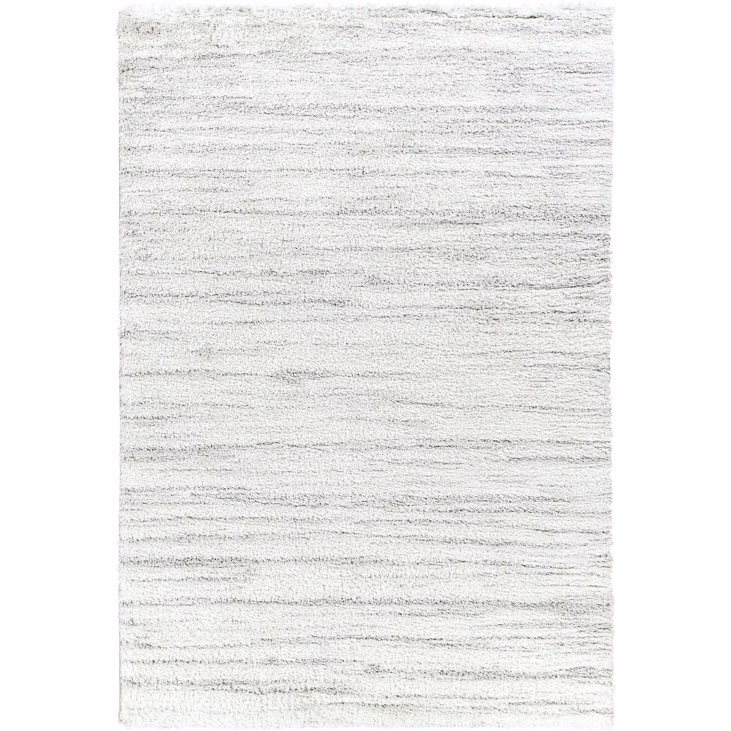 Livabliss Cloudy Shag Modern Round Plush Pile Rug in Light Grey, Diameter: 160 cm – 2