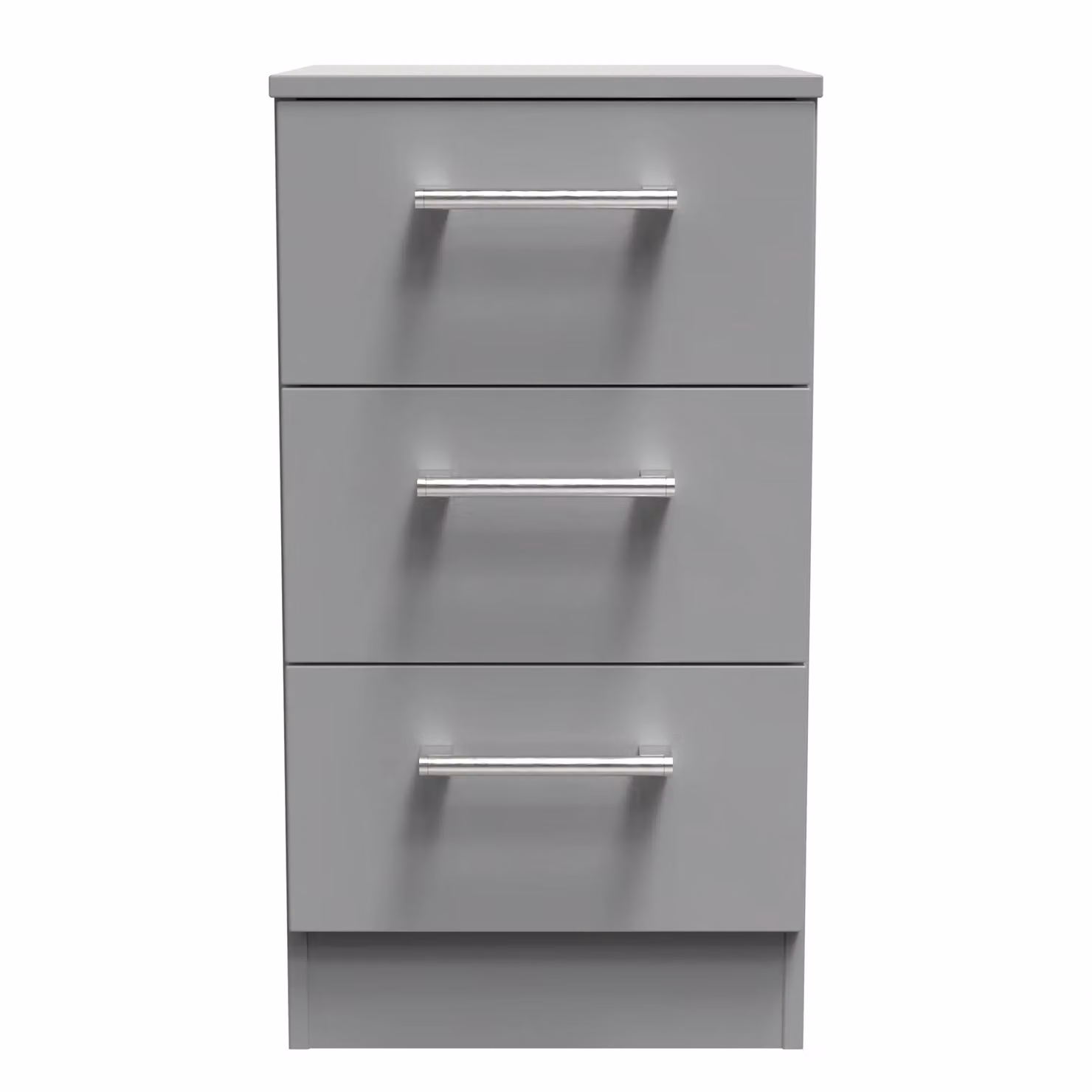 Ready Assembled 2 U Cornwall 3 Drawer Bedside Cabinet in Dark Grey – 2