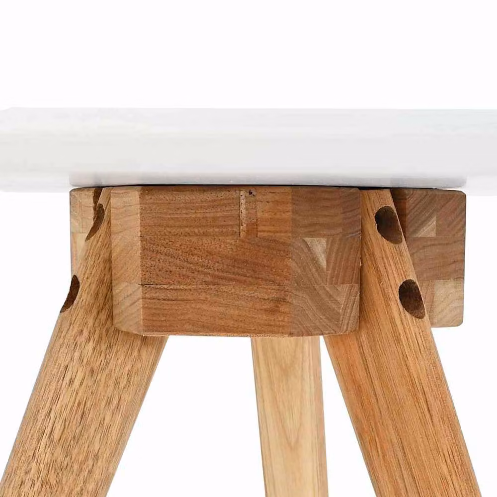 Berkfield Home Nested Coffee Table Set in Walnut and White – 4