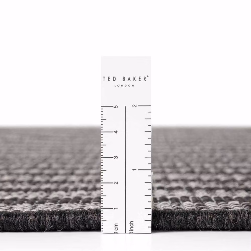 Ted Baker Linley Striped Flatweave Indoor Outdoor Rug in Black, W/D/H: 120 x 170 cm – 4