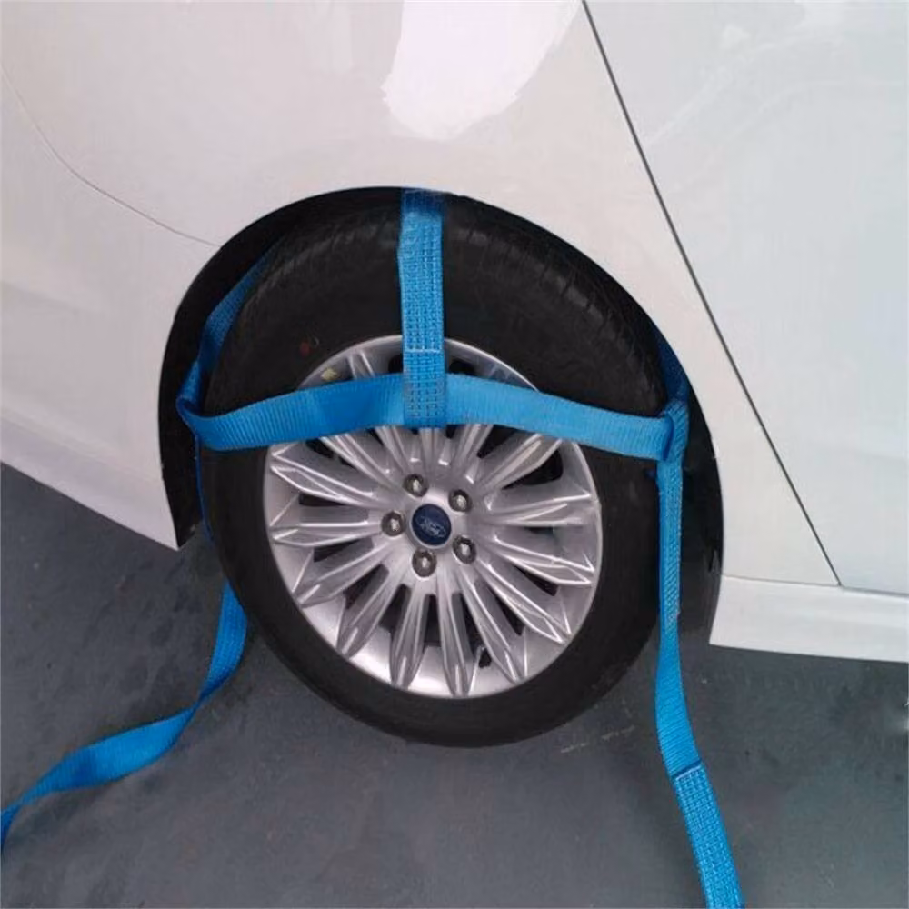 Kelvenix 4-Piece Blue Ratchet Tie Down Straps, 25mm x 5m, 1500kg Heavy Duty Lashing Belts – 2