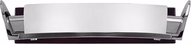 Netlighting Inspired Mantra Fusion Zira 2 Light G9 Wall Lamp in Polished Chrome, Frosted White Glass and Wenge Grey – 2