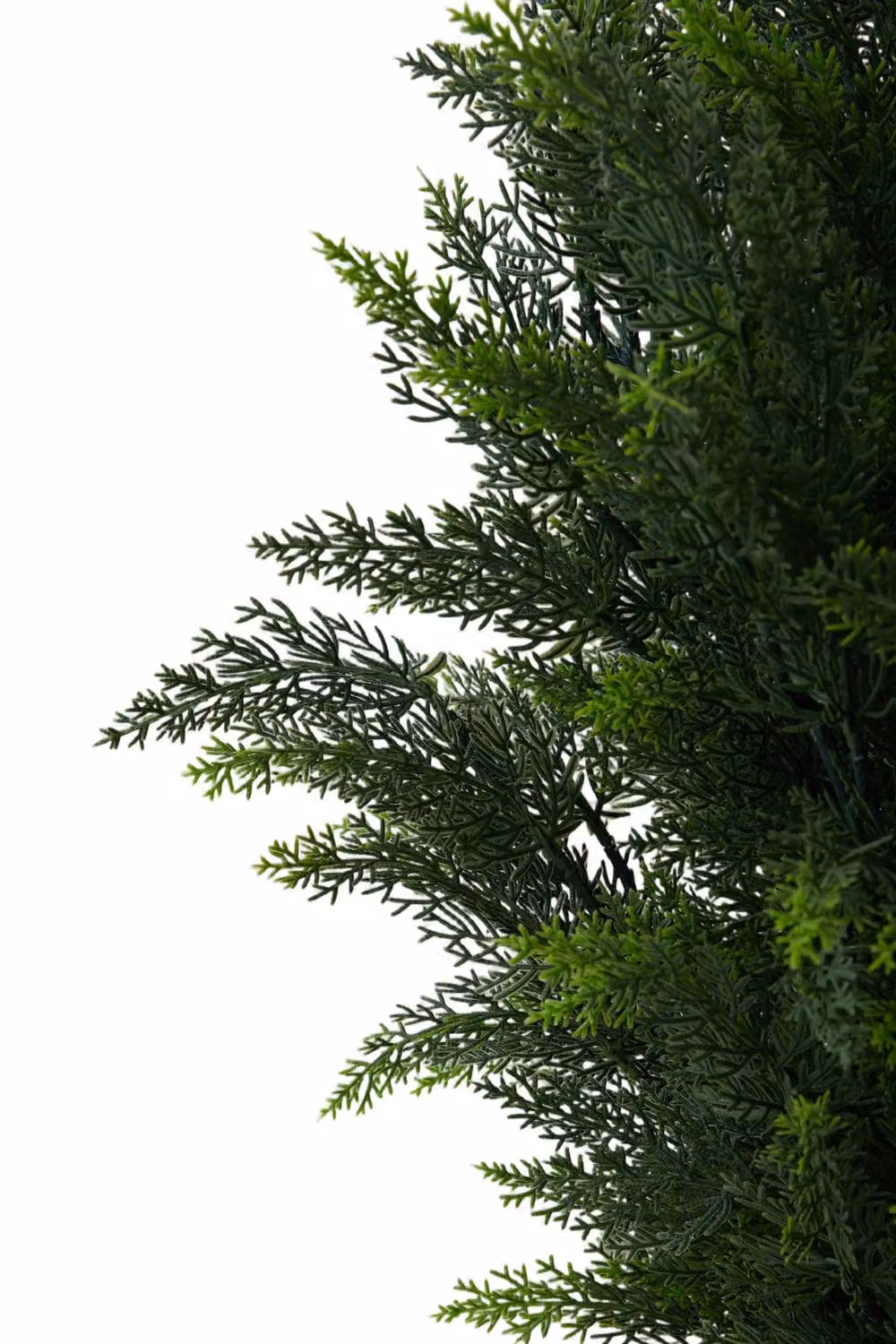 Garden Sanctuary Tabletop Artificial Cypress Tree in Green and Black Pot – 3