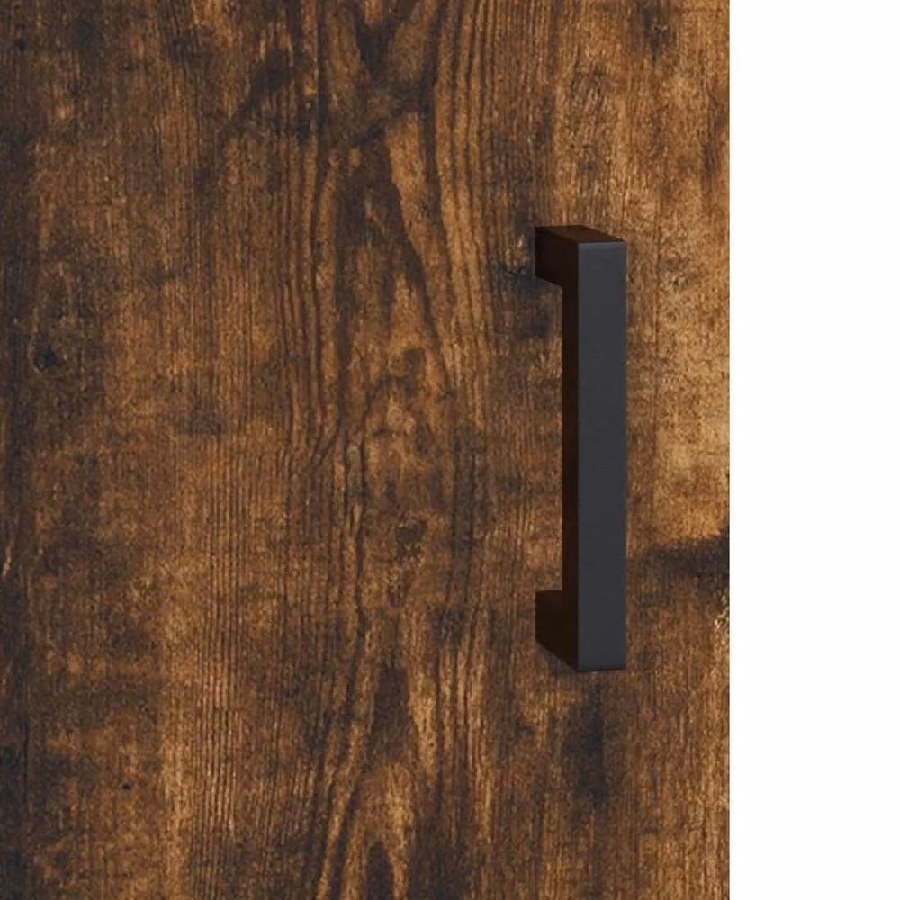 Berkfield Home Modern Bedside Cabinets, 2 Piece Set in Smoked Oak Brown, W/D/H: 40 x 40 x 50 cm – 5
