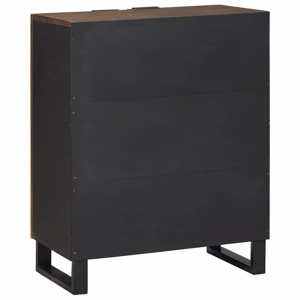 Berkfield Home Sideboard in Brown Solid Mango Wood, W/D/H: 60 x 33.5 x 75 cm – 3