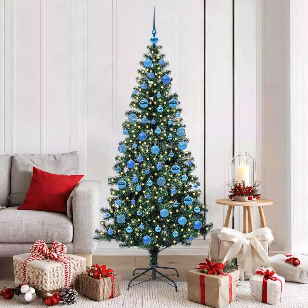 Berkfield Home Elegant Pre-lit Artificial Christmas Tree, Green, Height: 180 cm – 2