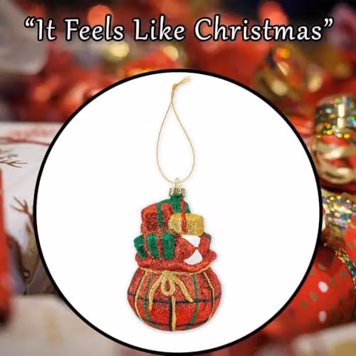 VFM e-Store Red Christmas Santa Sack Ornament W/D/H: 13 x 8 x 8 cm – 8