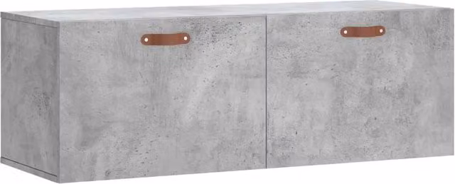 Berkfield Home Wall Cabinet in Concrete Grey, W/D/H: 100 x 36.5 x 35 cm – 1