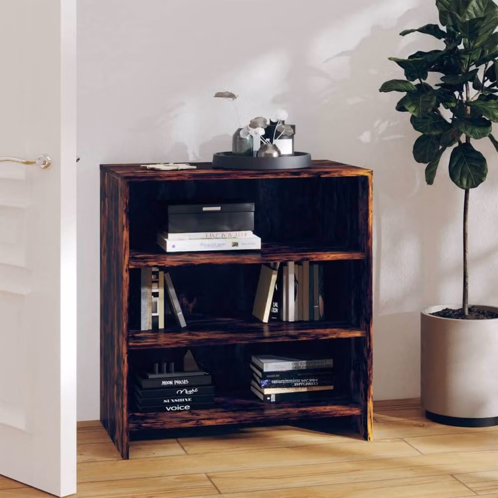 Berkfield Home Modern Smoked Oak Sideboard in Brown, W/D/H: 70 x 40.5 x 75 cm – 2