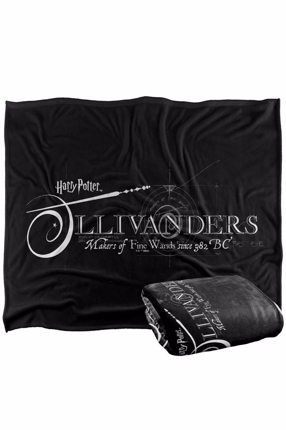 Warner Bros. Harry Potter Ollivanders Wand Makers Super Soft Fleece Throw Blanket, Multicolour, W: 152.4 cm x D: 127.0 cm – 5