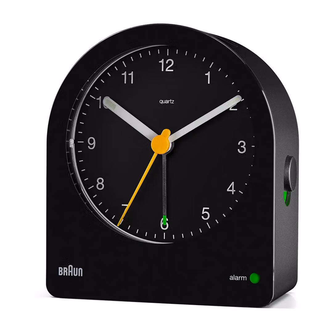 Braun Classic Analogue Alarm Clock in Black – 2