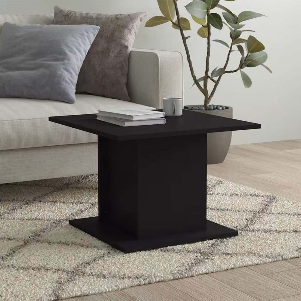 Berkfield Home Modern Square Coffee Table in Black, W/D/H: 55.5 x 55.5 x 40 cm – 2