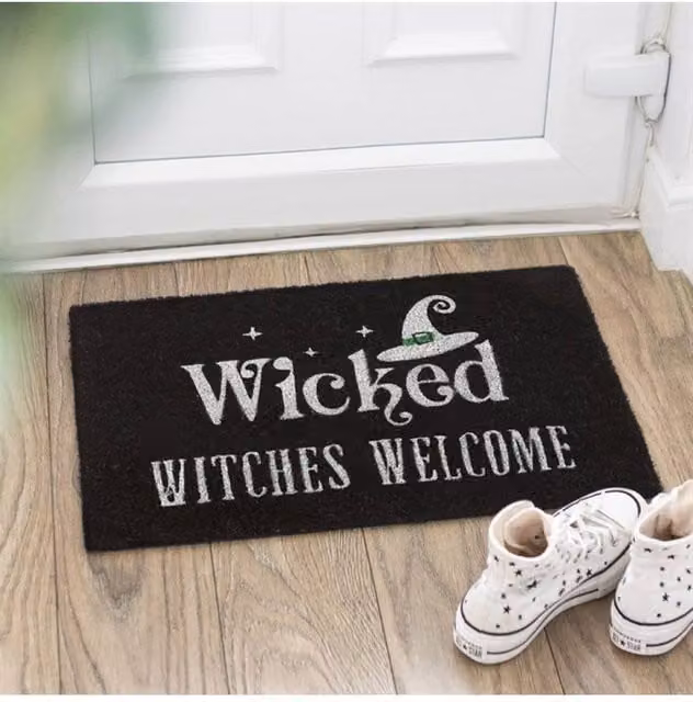 KDMD Black Wicked Witches Welcome Doormat