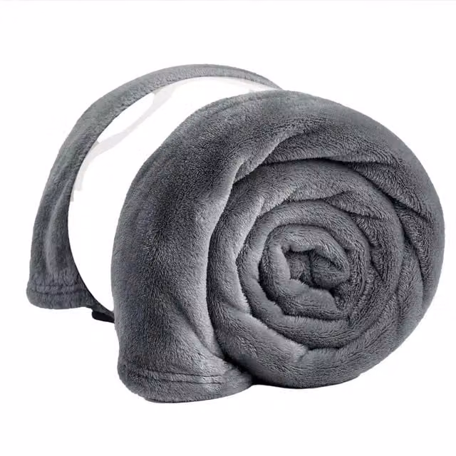 MantraRaj Reversible Super Soft Fleece Microfibre Blanket, Grey, W: 200 cm, D: 240 cm