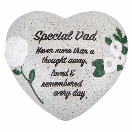 VFM e-Store Memorial Flower Pot Ornament, Grey, W/D/H: 16 x 14 x 14 cm