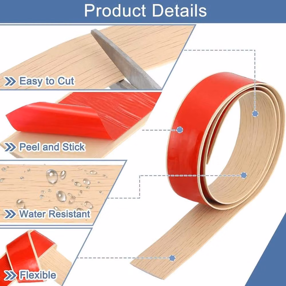 SPETLEK Self Adhesive PVC Carpet Edge Transition Strip in Maple Natural