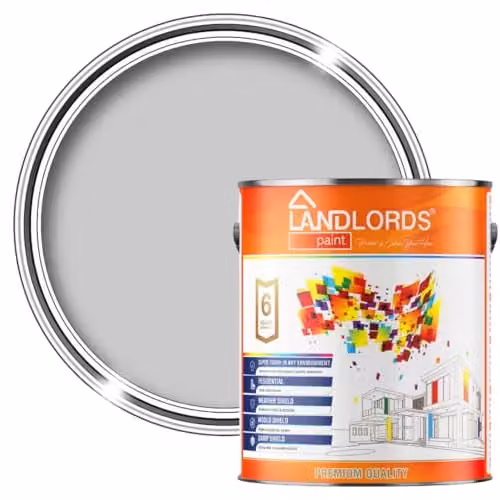 Landlords Paint Quick-Drying Weatherproof Wood Paint for Sheds and Fences, Grey, 1 l