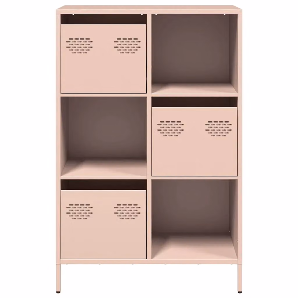 Berkfield Home Pink Metal Highboard, W: 68 cm, D: 39 cm, H: 103.5 cm – 3