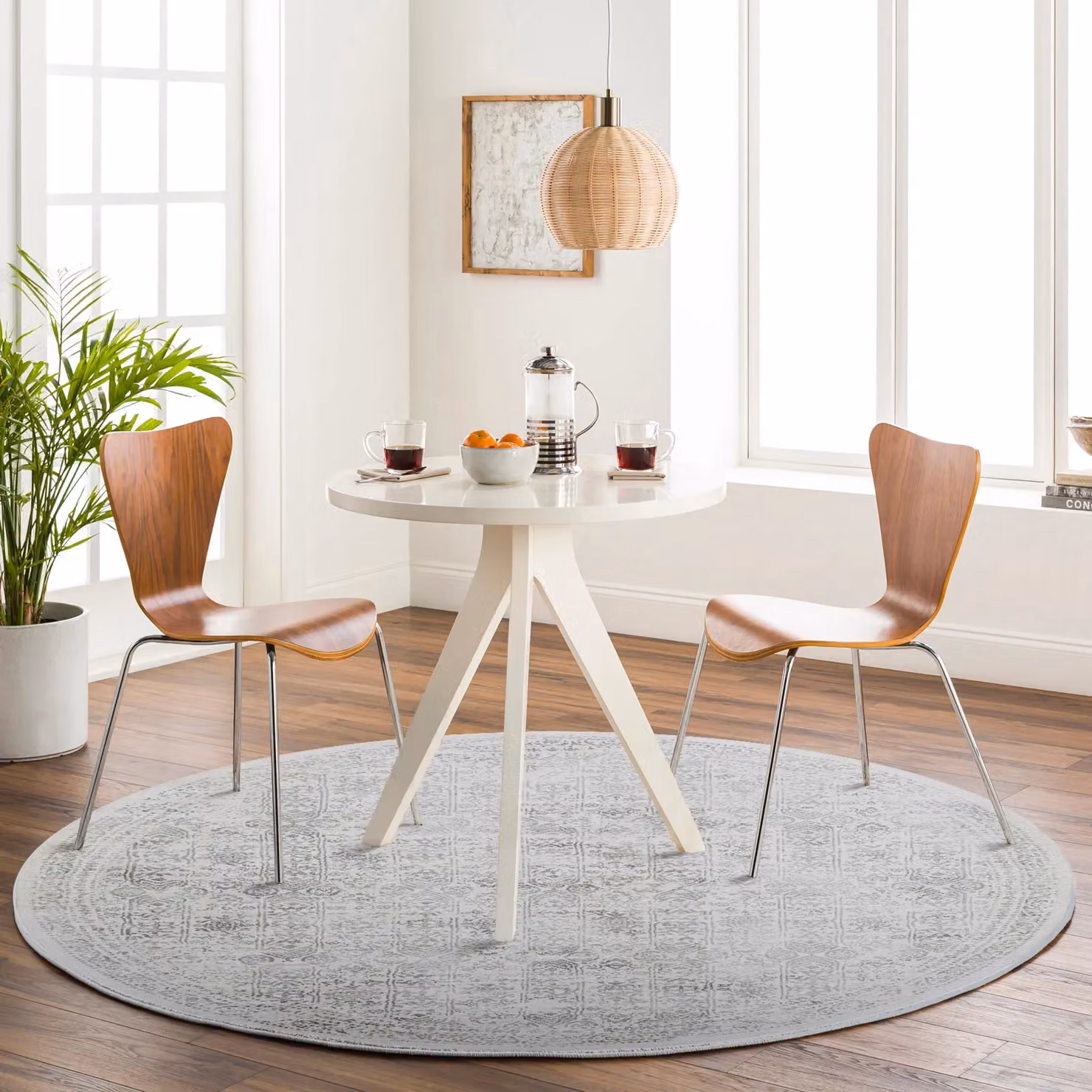 Livabliss Roma Vintage Boho Rug in Grey, Cream and Blue, W: 80 cm x L: 150 cm – 7