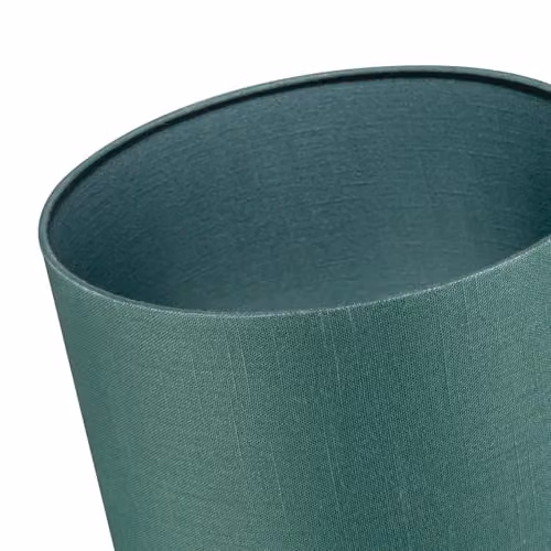 Happy Homewares Green Textured Linen Fabric Circular Lamp Shade W/D/H: 30 x 30 x 20 cm – 2