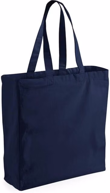 Westford Mill Women's Classic Canvas Shopper Bag in Blue, W/D/H: 42.0 x 13.0 x 13.0 cm – 1