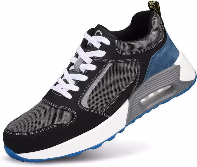 SAFETY BRANDS Men's Lightweight Water Resistant Safety Trainer Boots with Steel Toe Cap in Grey – 1