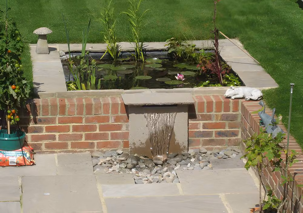 Primrose Stainless Steel Sheer Descent Waterfall Cascade Rear Supply Rectangular Water Feature in Silver, Width: 120 cm – 3