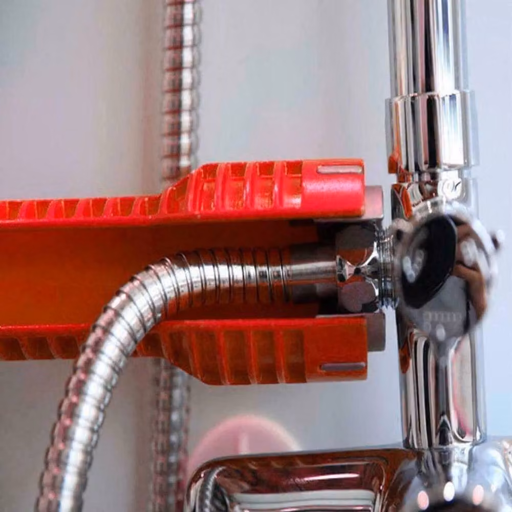 FLAVORA 14-in-1 Multi Function Faucet Wrench Set in Red – 6