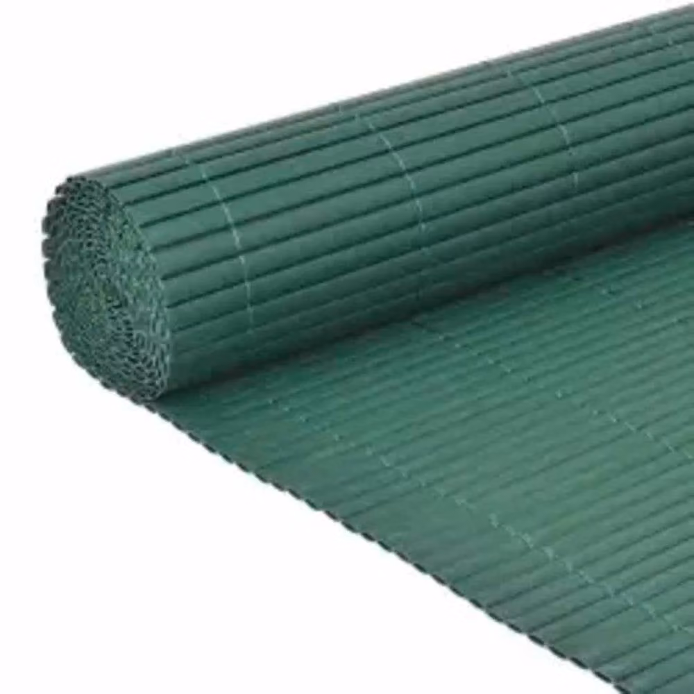 Berkfield Home Double-Sided Mat PVC Garden Fence, Green, H: 90 cm, W: 400 cm – 3