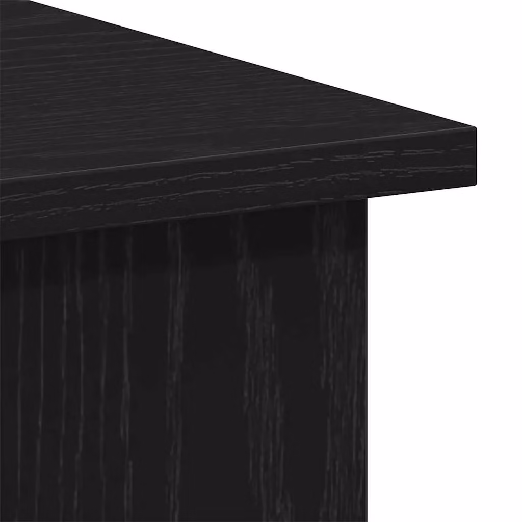 Berkfield Black Oak Writing Desk for Home Office, W/D/H: 100 x 55 x 75 cm – 5