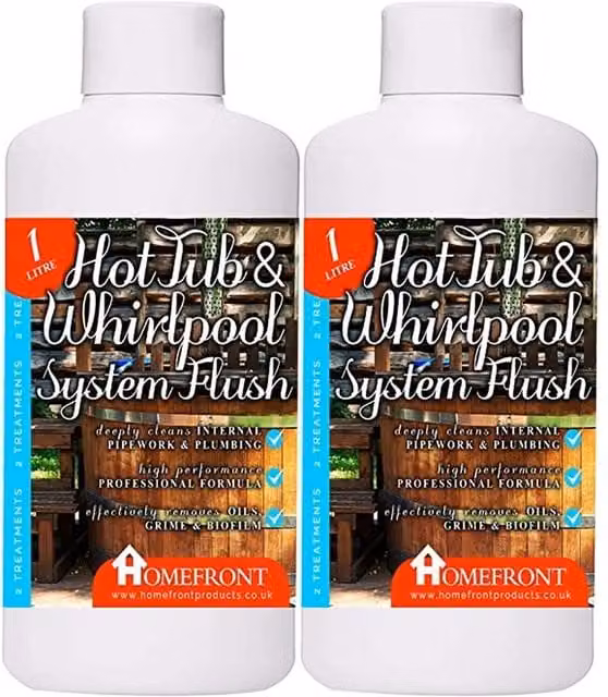 Homefront Hot Tub Spa Jacuzzi Whirlpool System Pipework Flush, 2kg, White
