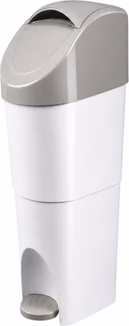 Pro-Kleen Grey Plastic Sanitary Waste Bin with Foot Pedal
