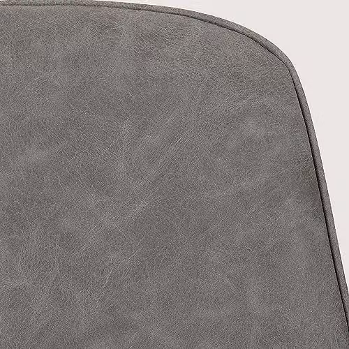Seconique Quebec Set of 2 Grey Faux Leather Bar Stools – 4