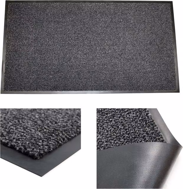 Floortex Doortex Ultimat Grey Indoor Entrance Mat, W/D: 90 x 150 cm