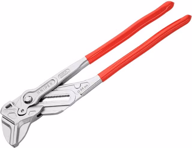 Knipex XL Pliers Wrench with Multicolour PVC Grip, Chrome Vanadium Steel, 400 mm – 1