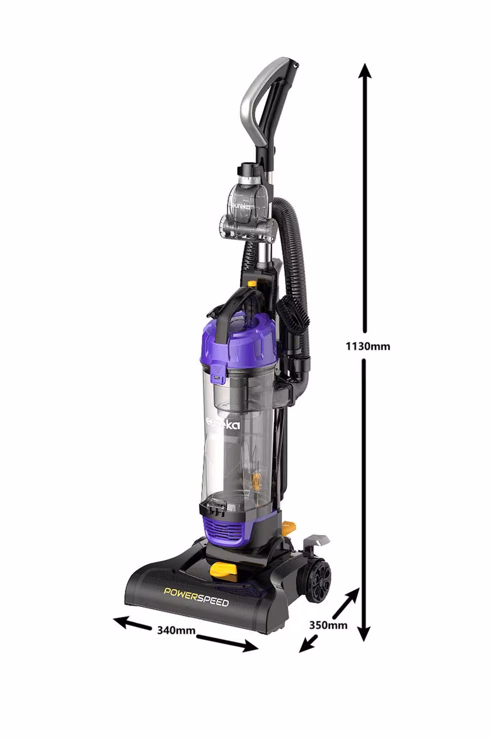 Living and Home Purple Bagless Upright Vacuum Cleaner with 4 Heads, Pet Turbo Brush and Crevice Tool – 3
