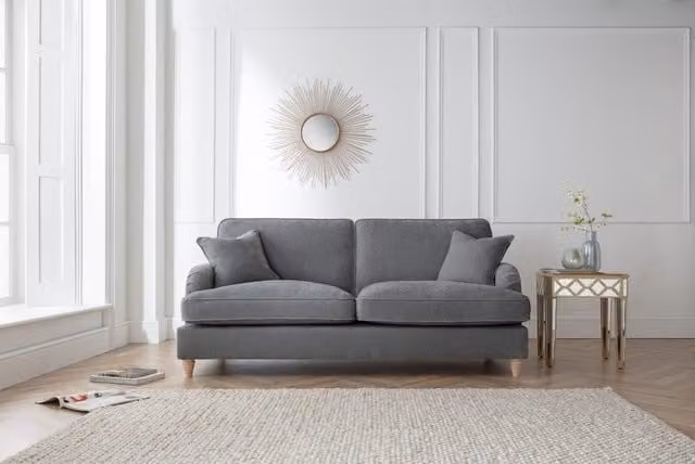 The Great Sofa Company Orla 3 Seater Sofa in Manhattan Navy Charcoal Fabric – 1