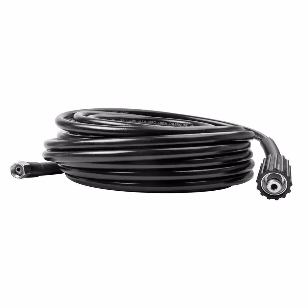 NESTLUNE Black High Pressure Washer Hose Pipe and Jet Wash Lance with Steel and Rubber Construction, 15m – 3
