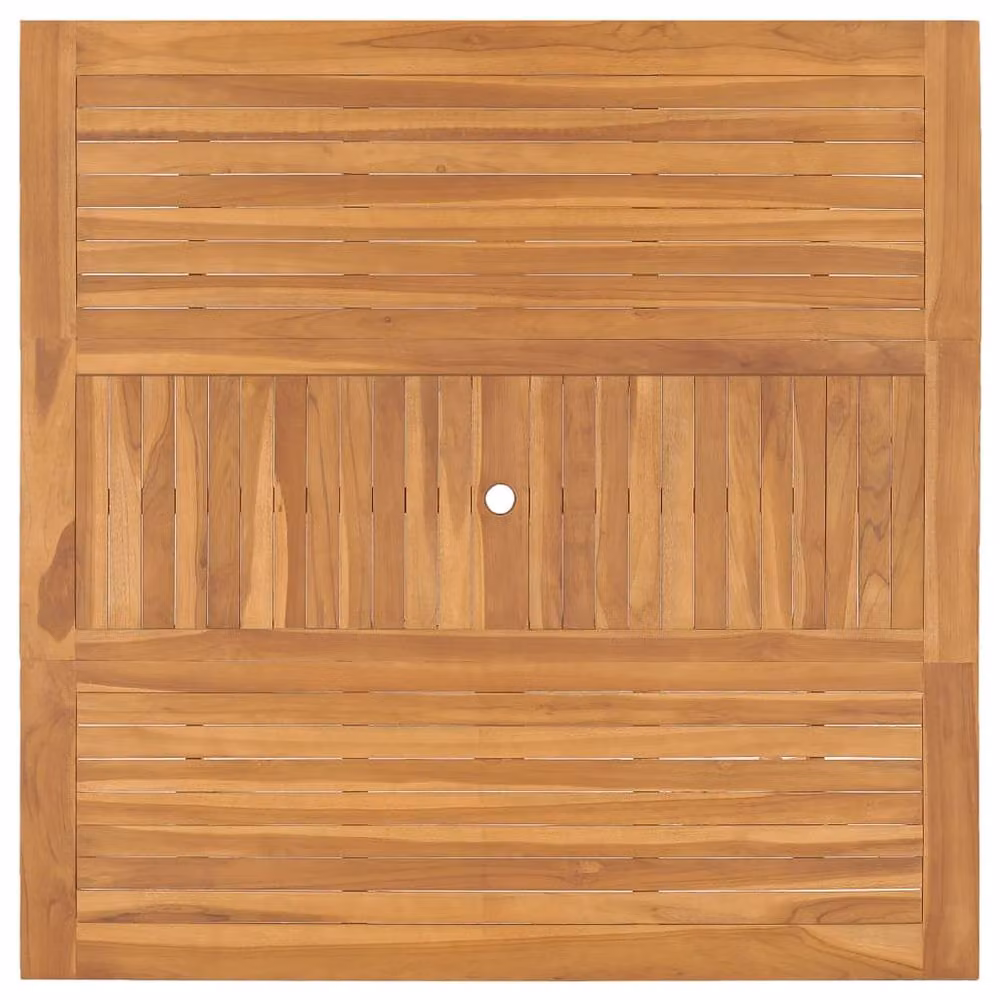 Berkfield Home Garden Table in Brown Solid Teak Wood W/D/H: 150 x 150 x 76 cm – 2