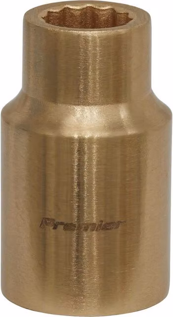 Loops 11mm Non-Sparking WallDrive Socket with 1/2 inch Square Drive in Beryllium Copper Bronze – 1