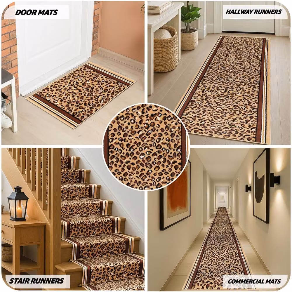 Bravich LTD Abstract Geometric Print Hallway Runner Rug, Multicolour, W: 60 cm, L: 810 cm – 6