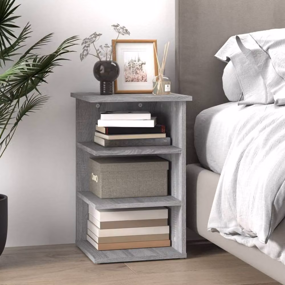 Berkfield Home Grey Sonoma Side Cabinet in Engineered Wood W/D/H: 35 x 35 x 55 cm – 3