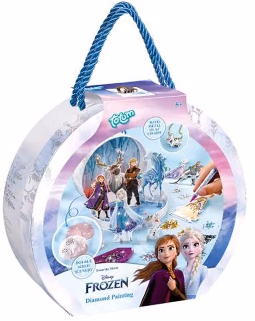 Disney Frozen Diamond Painting Suitcase Mosaic Kit, Multicolour