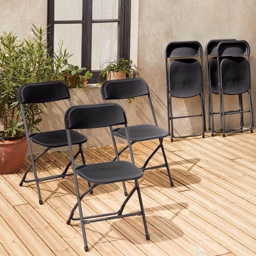 sweeek Set of 6 Folding Event Chairs in Dark Grey – 4