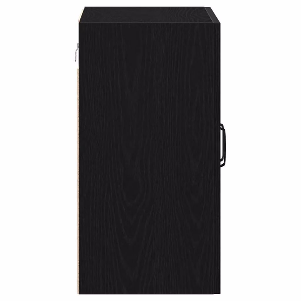 Berkfield Home Black Oak Wall Cabinet with Hinged Doors, W/D/H: 60 x 31 x 60 cm – 4