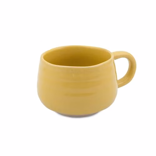 Jamie Oliver Big Love Cosy Cuppa Yellow Speckled Stoneware Mug, 375ml