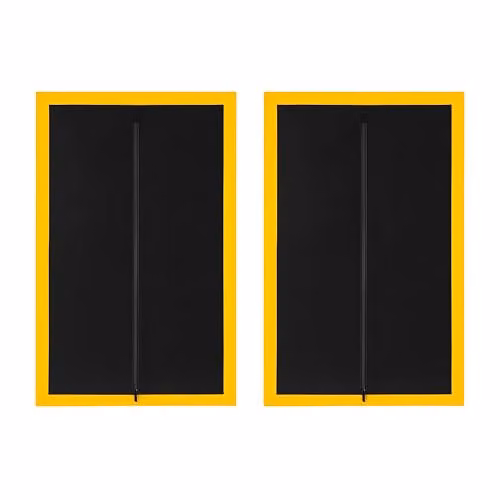Sola 2-Pack Black Dust-Barrier Doorway Curtains with Double-Sided Zip and Tape-Mount, W/H: 110 x 220 cm – 2