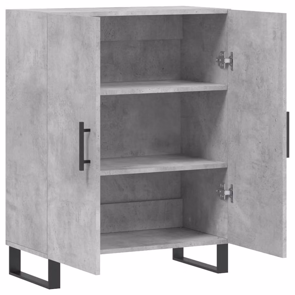 Berkfield Home Industrial Sideboard in Concrete Grey, W/D/H: 69.5 x 34 x 90 cm – 2