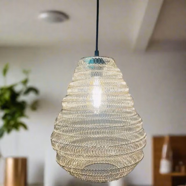 CGC Lighting Casablanca Moroccan Metal Ceiling Pendant Light in Silver